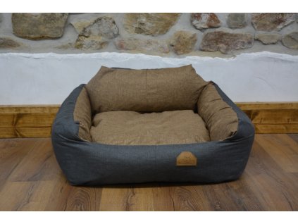 CERINO PELECH IMOLA ENZA 85 x 85 x 15 cm - CODURA - ANTRACIT/BÉŽOVÁ