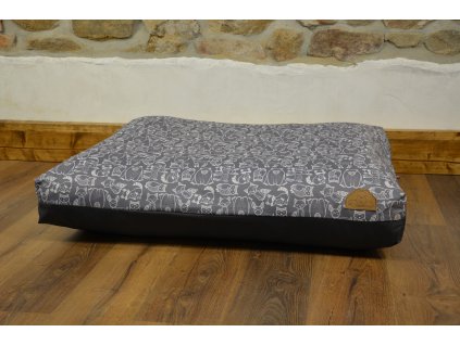 Cerino pelech Modena 100x80x15cm - CODURA - ANTRACIT/LESNÍ ZVÍŘÁTKA