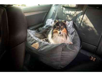Autopelech 60x50x15 cm - Voděodolná codura - ANTRACIT/ZVÍŘÁTKO