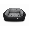 kreslo pro psa bocnice male plemeno antracit cerna seda packa