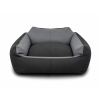 kreslo pro psa bocnice male plemeno seda cerny polstar