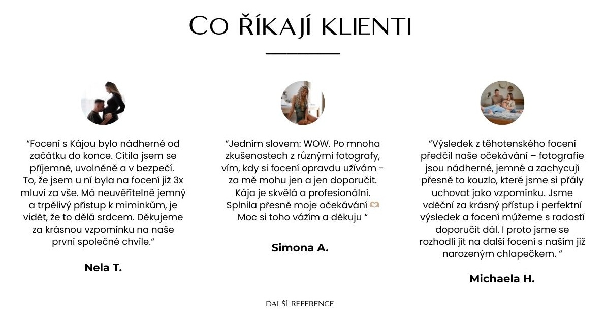 Hodnocení reference Karolína Černá Photography fotografka jablonec nad nisou