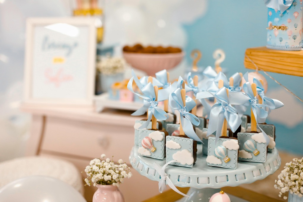 Těhotenský večírek baby shower pohoštění