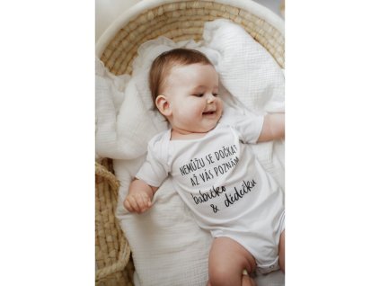 Bodyčko Nemůžu se dočkat až vás poznám babičko a dědečku 2. jakost