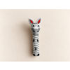 Plyšová zebra na neutrálním pozadí