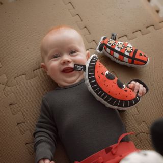 Jaké chrastítko je nejlepší? Přece to kontrastní od @cerna_na_bile 🤍🖤 V mnoha vzorech a provedeních, ideální do dětské...