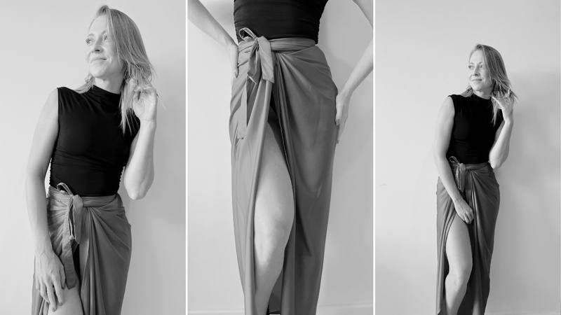 Asymetrický top k široký kalhotám