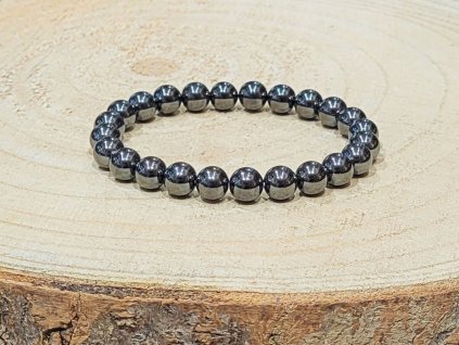 Hematit - náramek, 8mm