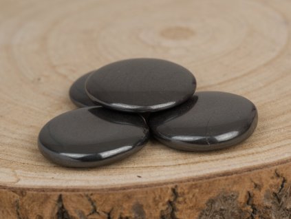 Hematit placka tromlovaný kámen, 40mm