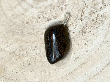 Bronzit - přívěsek, 25-30mm