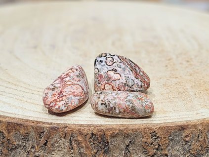 Jaspis leopardí - tromlovaný kámen; 25-35mm