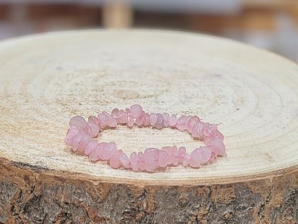 Růženín - náramek; 5-10mm - sekaný