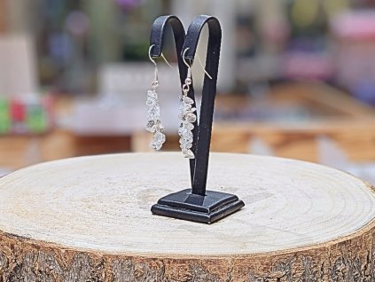 Křišťál - náušnice; visací