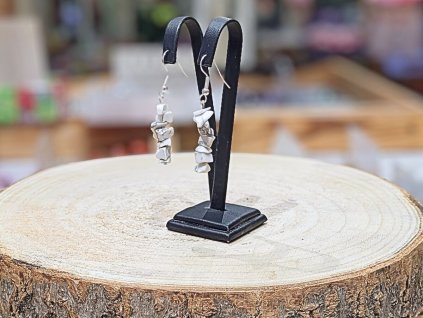 Magnezit - náušnice; visací