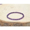 Ametyst, náramek 4mm