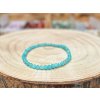 Amazonit - náramek, 4mm - fasetovaný