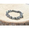 Labradorit - náramek, 5-10mm - sekaný