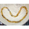 Jantar - náhrdelník, medový, 48 cm