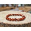 Jaspis červený - náramek, 8mm