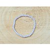 Chalcedon modrý - náramek, 4mm - fasetovaný
