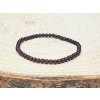 Granát - náramek, 4mm