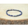 Sodalit - náramek, 2×4mm – rondelky