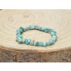 Amazonit - náramek, 5-10mm - sekaný