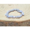 Chalcedon modrý - náramek, 5-10mm - sekaný