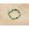 Chryzopras - náramek, 5-10mm - sekaný