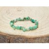 Chryzopras - náramek, 5-10mm - sekaný