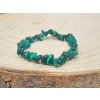 Malachit - náramek, 5-10mm - sekaný