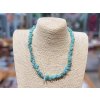 Amazonit - náhrdelník, 40cm - sekaný