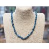 Apatit - náhrdelník; 90cm - sekaný