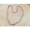Kunzit - náhrdelník; 40cm - sekaný