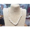 Perleť - náhrdelník; 90cm - sekaný