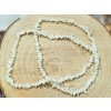 Perleť - náhrdelník; 90cm - sekaný