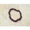 Granát indický - náramek; 5-10mm - sekaný