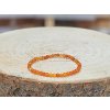 Karneol - náramek; 4mm