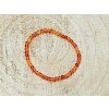 Karneol - náramek; 4mm