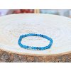 Apatit - náramek; 4mm - fasetovaný