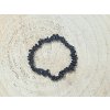 Turmalín černý - náramek; 5-10mm - sekaný