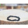 Turmalín černý - náramek; 5-10mm - sekaný