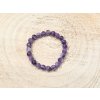 Ametyst, náramek 8mm