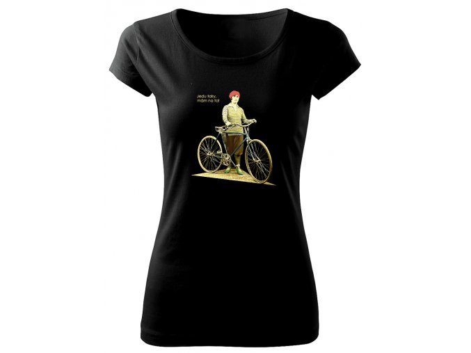výlet na kole dámské tričko