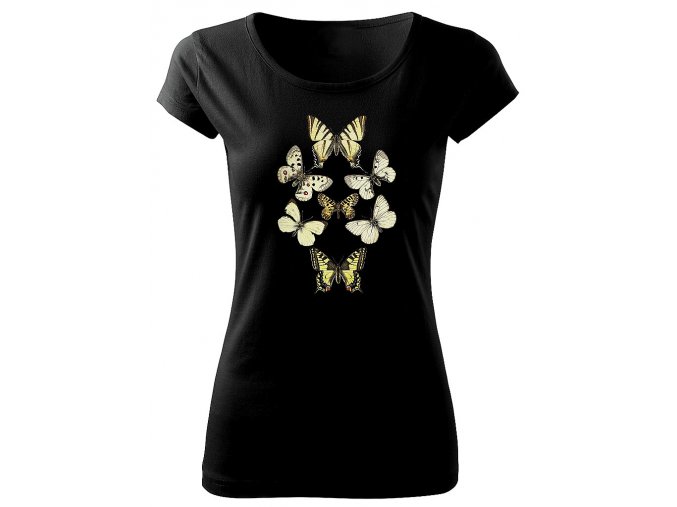 dámské tričko motýli