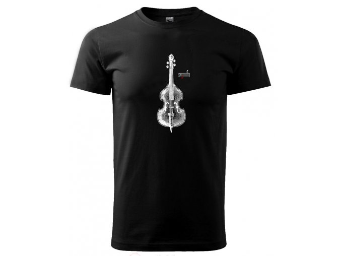 violoncello černé tričko pánské