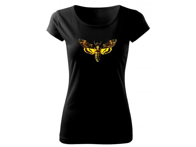 smrtihlav motýl dámské retro tričko
