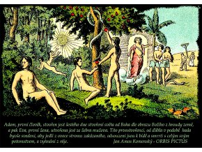 Adam a Eva v ráji - tričko s obrázkem Adama a Evy v biblickém ráji