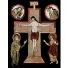 Ježíš na kříži - tričko s potiskem (Pánské/Dámské Dámské černé, Velikost XXL)