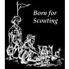 Born for scouting - tričko s potiskem (Pánské/Dámské Dámské černé, Velikost XXL)